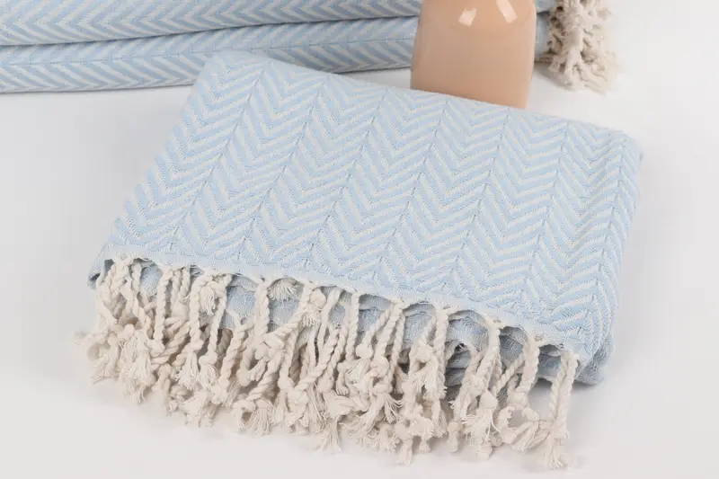 Best Friend Gift, Bachelor Gifts, 70x40 Cotton Zig zag Towel, Peshtemal Towel, Organic cotton Turkish peshtemal towel, Wedding Day Gift For Bride - 5