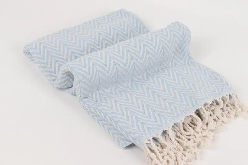 Best Friend Gift, Bachelor Gifts, 70x40 Cotton Zig zag Towel, Peshtemal Towel, Organic cotton Turkish peshtemal towel, Wedding Day Gift For Bride - 6