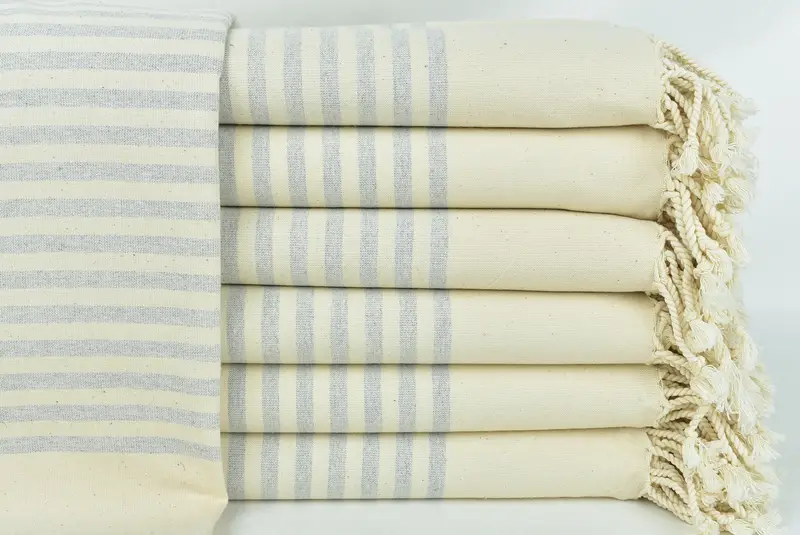 70x40 Cotton Striped Towel, Sand-resistant towel, Custom Wedding Towel, Engagement Gift, Lightweight Turkish towel, Custom Towel, Best Wedding Gift - 2