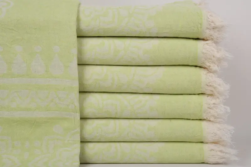 Gift For Mom, Personalized Bridesmaid Gift, Turkish bath towel, Custom Towel Beach, 74x36 Cotton Floral Patterned Towel, Absorbent Turkish towel - 1