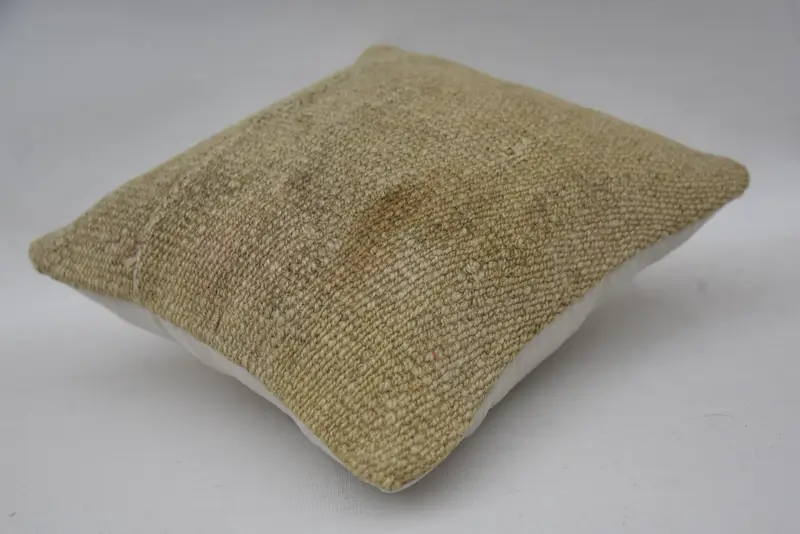 Gift Pillow, Bench Pillow Sham, Christmas Pillow Cover, Kilim Pillow Cover, Home Decor Pillow, Cushion Cover, 12x12 Beige Cushion Cover - 6