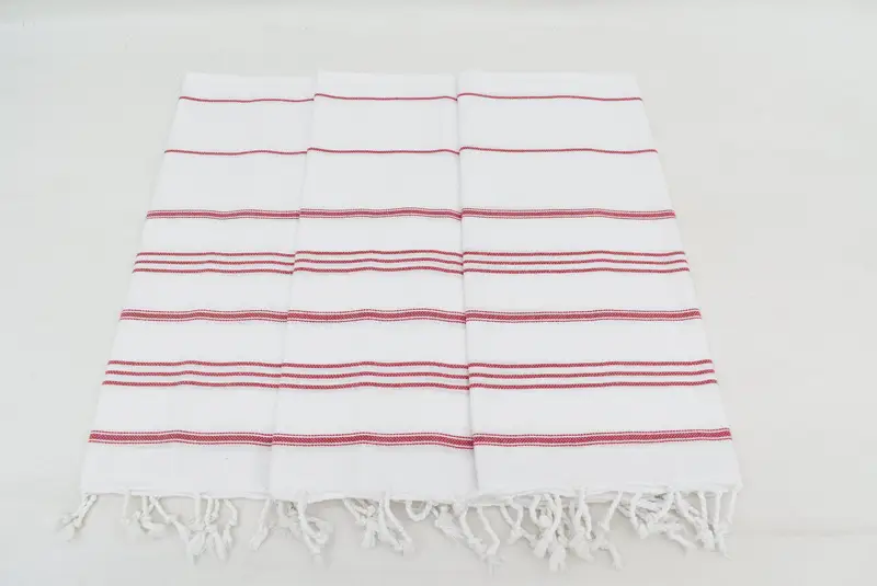 Monogram mutfak havlu, 40x24 pamuklu çizgili havlu, evlilik yıldönümü hediyesi, bekar hediyeler, organik çay havlu, Türk çay havlu, banyo havlu - 7