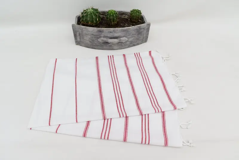 Monogram mutfak havlu, 40x24 pamuklu çizgili havlu, evlilik yıldönümü hediyesi, bekar hediyeler, organik çay havlu, Türk çay havlu, banyo havlu - 8