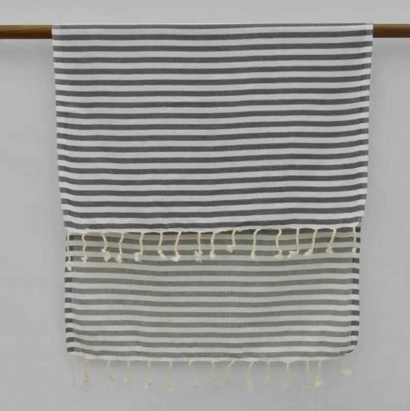 Turkish Towel Hand Towel, Gift For Boyfriend, Custom Wedding Gifts, Monogram Kitchen Towel, 40x18 Cotton Striped Towel, Personalized Gifts - 4
