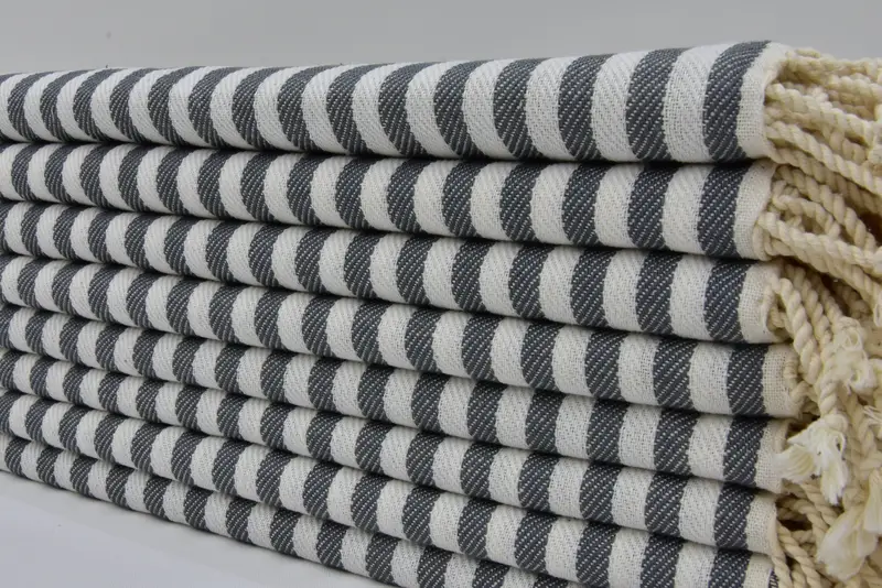 Turkish Towel Hand Towel, Gift For Boyfriend, Custom Wedding Gifts, Monogram Kitchen Towel, 40x18 Cotton Striped Towel, Personalized Gifts - 1