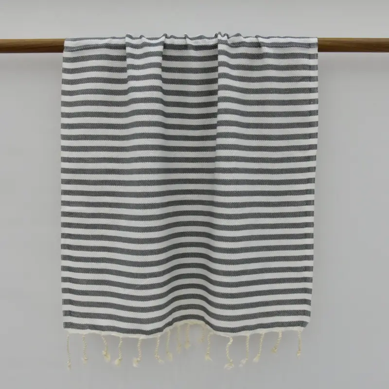Turkish Towel Hand Towel, Gift For Boyfriend, Custom Wedding Gifts, Monogram Kitchen Towel, 40x18 Cotton Striped Towel, Personalized Gifts - 5