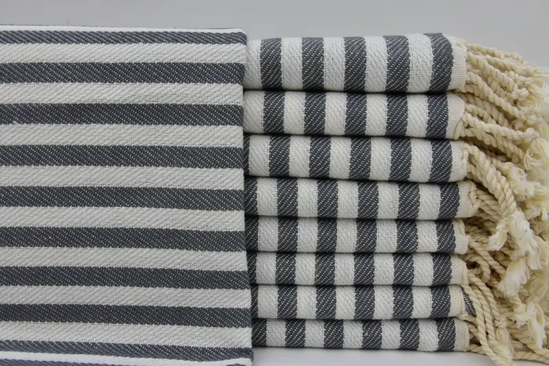 Turkish Towel Hand Towel, Gift For Boyfriend, Custom Wedding Gifts, Monogram Kitchen Towel, 40x18 Cotton Striped Towel, Personalized Gifts - 3