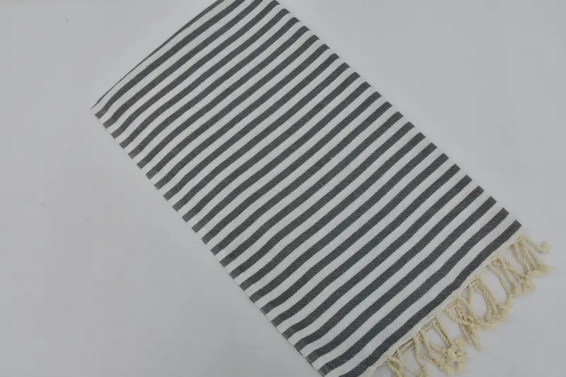Turkish Towel Hand Towel, Gift For Boyfriend, Custom Wedding Gifts, Monogram Kitchen Towel, 40x18 Cotton Striped Towel, Personalized Gifts - 7