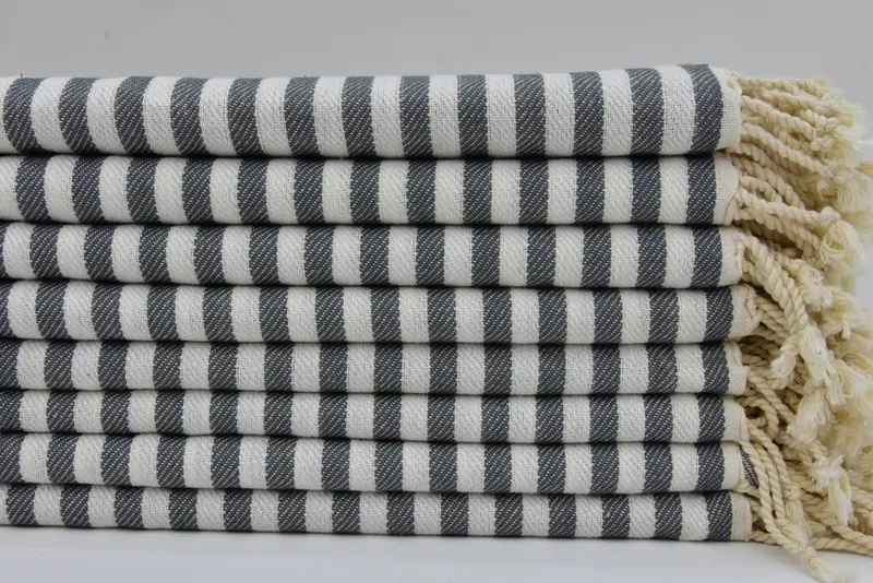 Turkish Towel Hand Towel, Gift For Boyfriend, Custom Wedding Gifts, Monogram Kitchen Towel, 40x18 Cotton Striped Towel, Personalized Gifts - 2