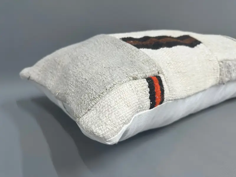 Gift Pillow, Kilim Cushion Sham, 16x36 Beige Pillow Case, Home Decor Pillow, Pet Pillow, Bolster Cushion, Pillow Sham, Turkish Bench Cushion Cover - 6