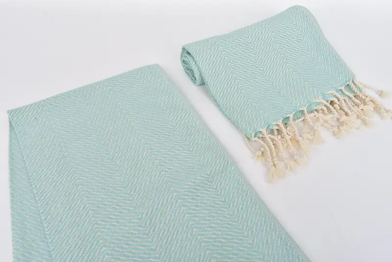 Monogram Tea Towel, Turkish Tea Towel, Beach Theme Bachelorette Party, Wedding Favors, Personalized Dish Towel, 40x20 Cotton Chevron Towel - 7