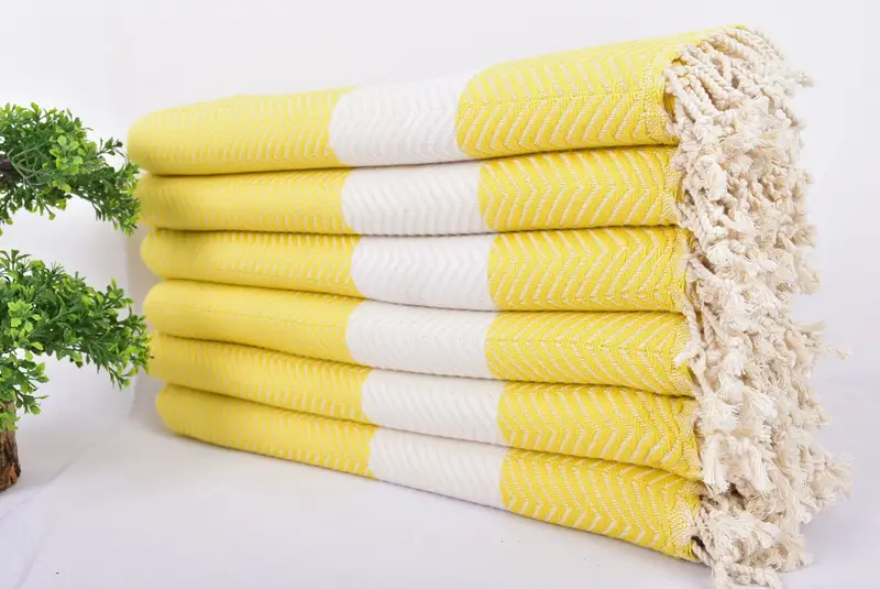 70x40 Cotton Zig zag Towel, Personalized Bridesmaid Gift, Absorbent towel, Best Beach Towel, Luxury Turkish peshtemal beach towel, Gift Towel - 3
