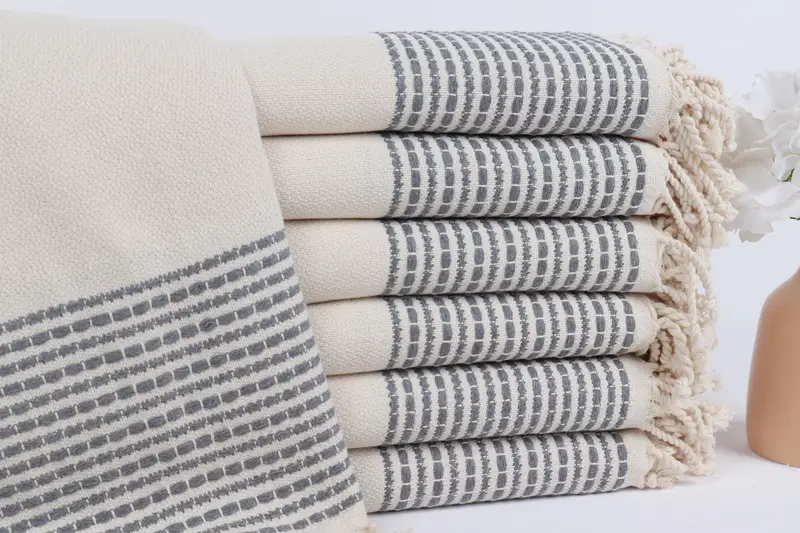 Travel Towel, Gift For Her, 70x36 Cotton Striped Towel, Beach Bachelorette Party Decorations, Turkish Towel USA, Peshtemal, Bachelorette Party Gift - 1
