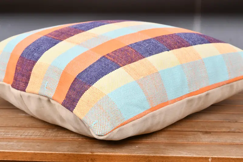 18x18 Orange Cushion Case, Vintage Throw Pillow Cover, Gift Pillow, Vintage Pillow, Custom Cushion, Handmade Kilim Cushion, Pillow Case - 4