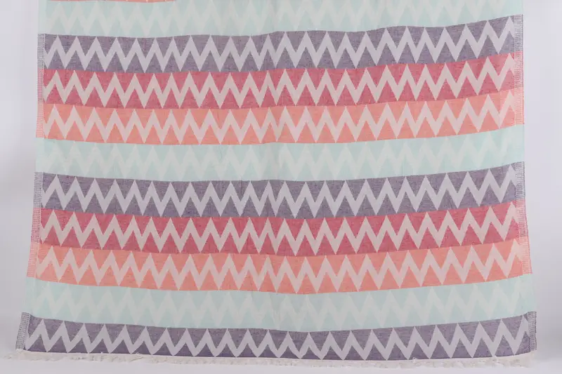 Monogram Plaj Havlusu Kişiye Özel Türk Pamuğu, Bej, 40x71 İnç