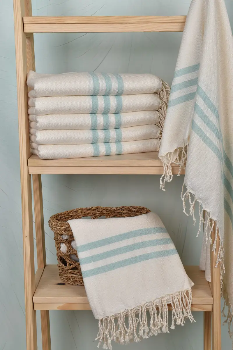 Bachelor Gift, Beach towel, Beach Theme Bachelorette Party Gifts, Spa Towel, 70x40 Cotton Striped Towel, Custom Wedding Gifts, Gifts For Him - 3