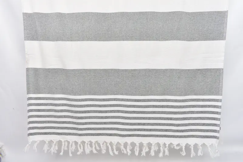 Monograma de toalla turca, toalla absorbente, toalla de playa grande personalizada, regalo de cumpleaños, toalla de viaje, toalla de terry rayada de algodón de 68x36, regalo para ella - 8