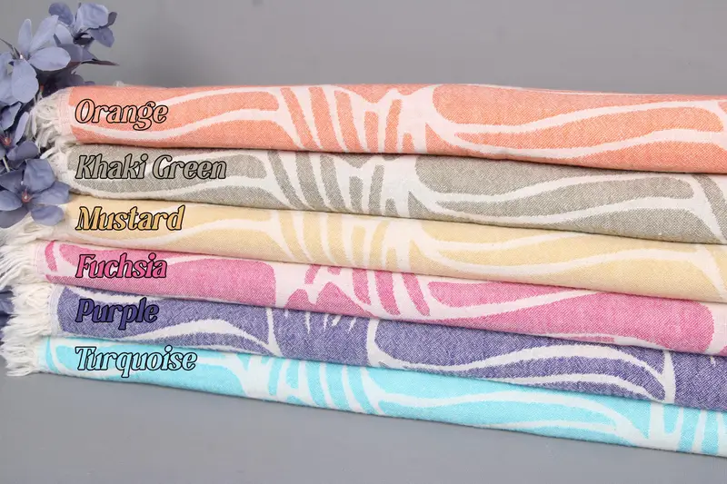 Bridal Shower Gift Monogram Floral Fish Design Throw, 60x71 Inches