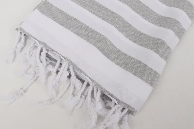 Sand-free towel, Organic towel, 68x36 Cotton Striped Towel, Unique Gift, Wedding Anniversary Gift, Luxury Turkish Bath Towel, Bridal Shower Favors - 7