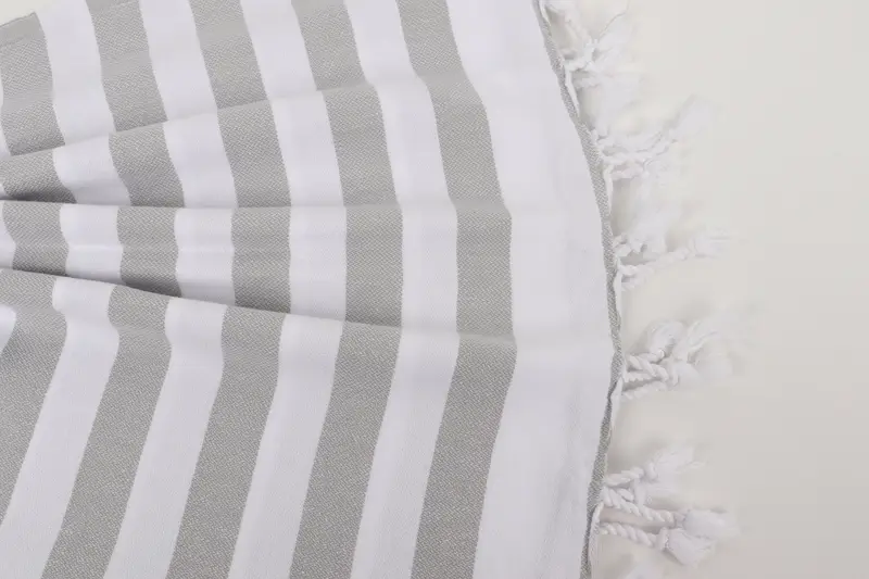 Sand-free towel, Organic towel, 68x36 Cotton Striped Towel, Unique Gift, Wedding Anniversary Gift, Luxury Turkish Bath Towel, Bridal Shower Favors - 8