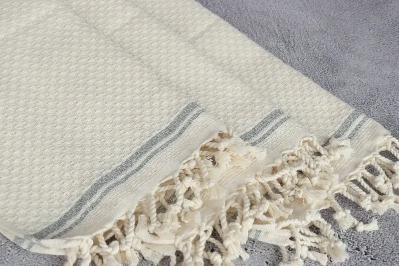 Turkish Tea Towel, Monogram Kitchen Towel, 38x18 Cotton Striped Towel, Organic Towel, Bridesmaid Towel, Personalized Dish Towel, Monogram Tea Towel - 5