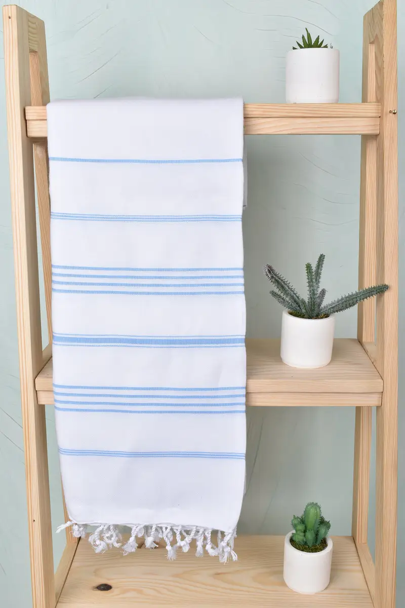 Hediye, özel havlu, bekar hediyeler, bekarlığa veda hediyesi, plaj havlu monogramı, plaj boyutu havlu, 70x40 pamuklu çizgili havlu - 8