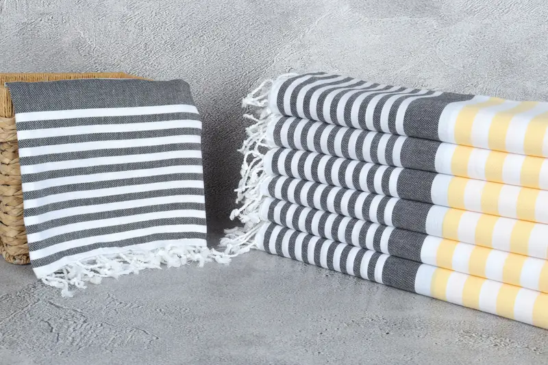 Summer Gift, Valentines Day Gift, Bachelorette Party Gifts Bridesmaids, Customized Turkish Towel, Personalized Gifts, 68x36 Cotton Striped Towel - 3
