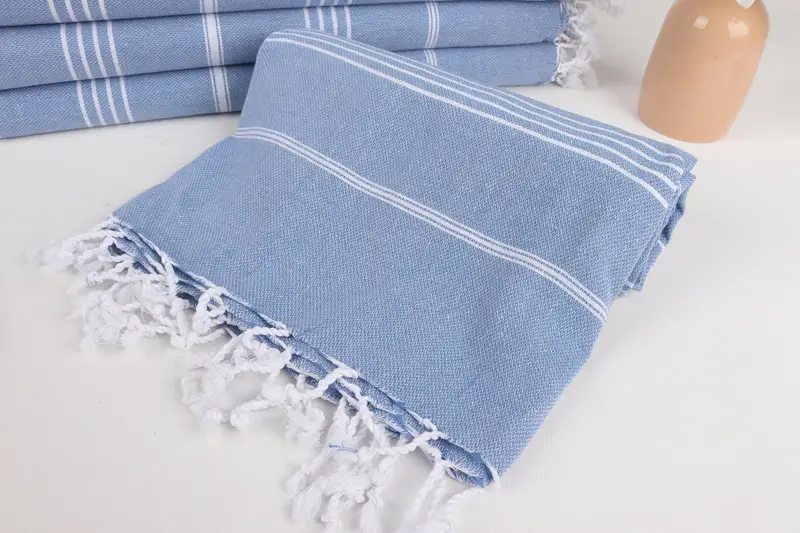 Bridesmaid Favors, Sand-free towel, 70x40 Cotton Striped Towel, Peshtemal beach towel with unique design, Bath towel, Monogram Turkish Towel - 4