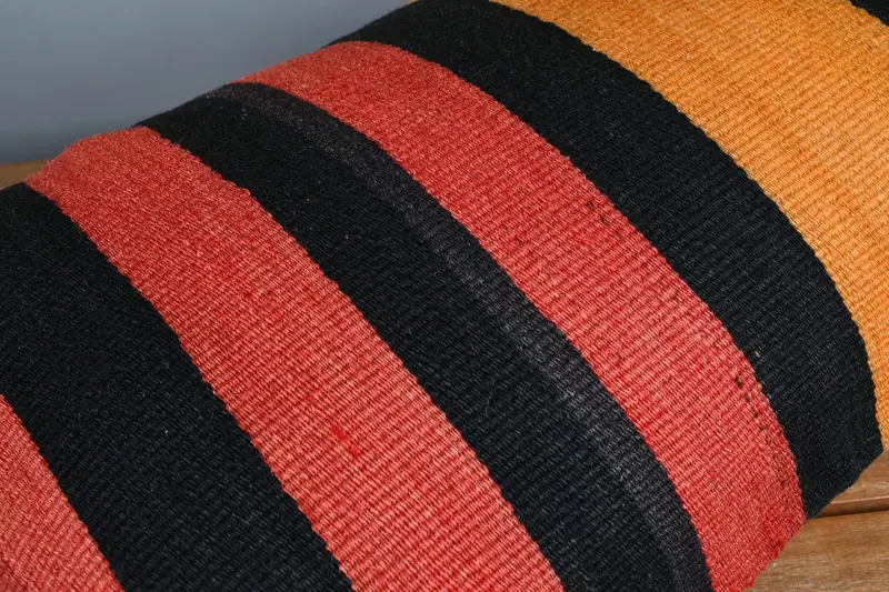 Pet Cushion Case, Pillow Sham, 16x24 Red Cushion Case, Vintage Pillow, Boho Throw Pillow Case, Kilim Cushion Sham, Boho Pillow Sham Cover - 3