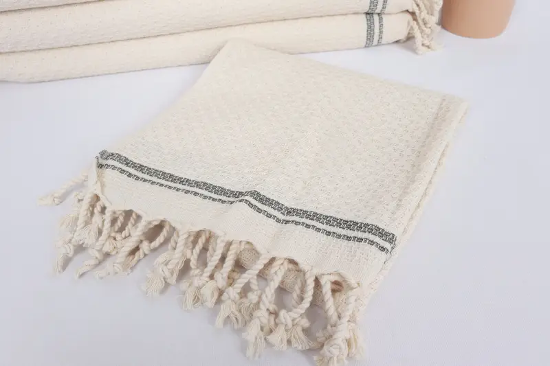 Bridesmaid Gifts, 38x18 Cotton Striped Towel, Monogram Hand Towel, Spa Towel, Gym Towel, Valentines Day Gift, Monogrammed Hand Towel, Handmade Gift - 5