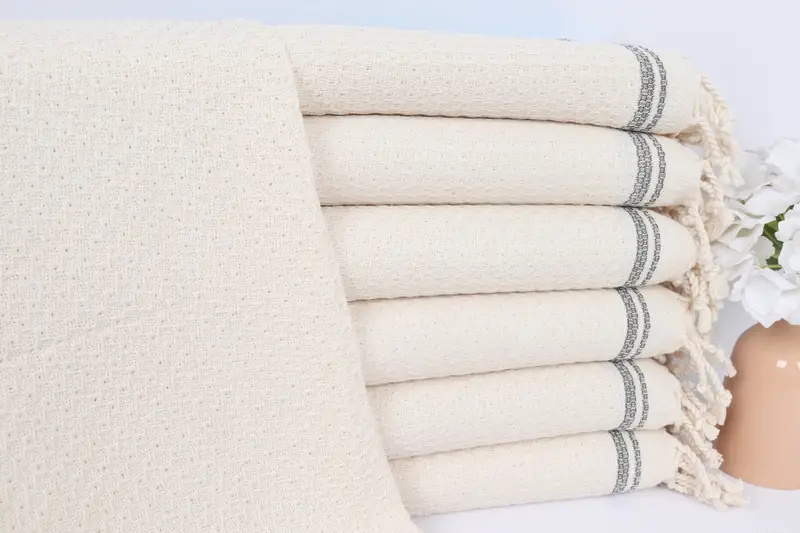 Bridesmaid Gifts, 38x18 Cotton Striped Towel, Monogram Hand Towel, Spa Towel, Gym Towel, Valentines Day Gift, Monogrammed Hand Towel, Handmade Gift - 1