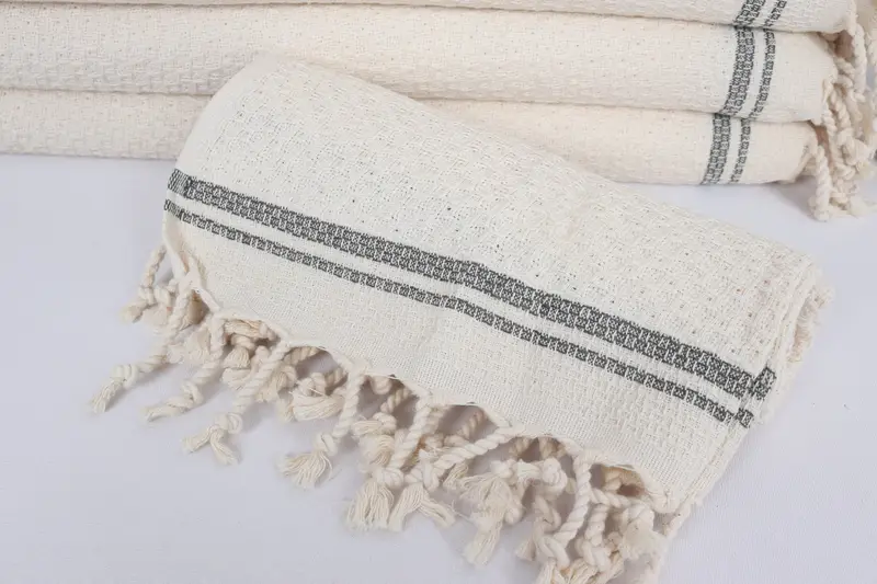 Bridesmaid Gifts, 38x18 Cotton Striped Towel, Monogram Hand Towel, Spa Towel, Gym Towel, Valentines Day Gift, Monogrammed Hand Towel, Handmade Gift - 4