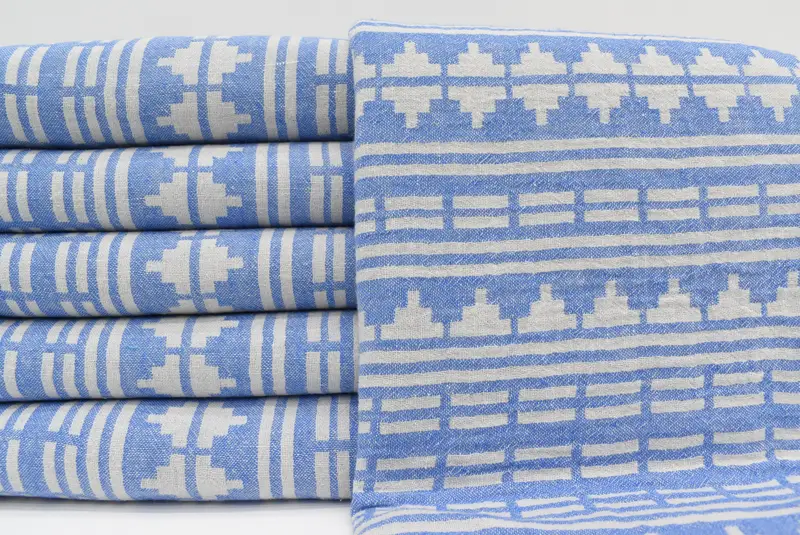 70x40 Linen Kilim Design Towel, Housewarming Gift, Eco-Friendly Turkish Towel, Monogram Towels, Bachelorette Gifts, Gift For Mom, Quick-dry towel - 1