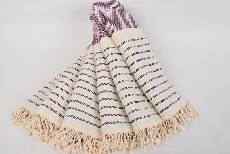 Toalla Peshtemal USA, regalo hecho a mano, toalla geométrica de algodón 70x40, favores de despedida de soltera, toalla turca liviana, regalo para compañeros de trabajo, toallas de billar - 4