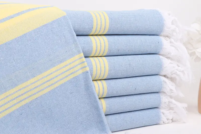 Organic Beach Towel, 68x36 Cotton Striped Towel, Personalized Gift, Best Friend Christmas Gift, Turkish towel, Girls Weekend Favors, Bachelor Gifts - 1