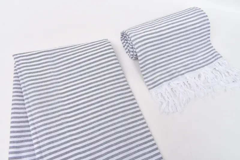 Turkish towel, Personalized Beach Towel, Hammam Towel USA, 68x36 Cotton Striped Towel, Housewarming Gift, Handmade Gift, Custom Wedding Gifts - 7