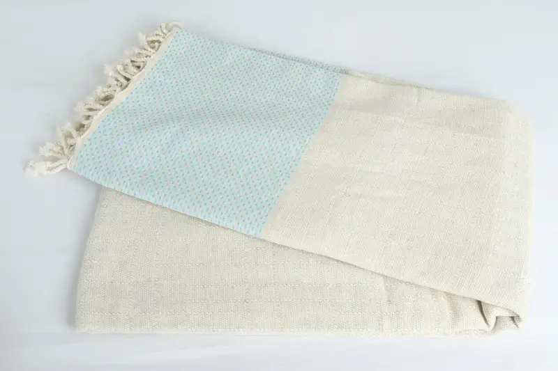 Beach Wedding Favor, Custom Wedding Gifts, Gift For The Home Decor, 96x96 Cotton Polka Dot Towel, Monogram Blanket, Halloween Gifts, Woven Blanket - 6