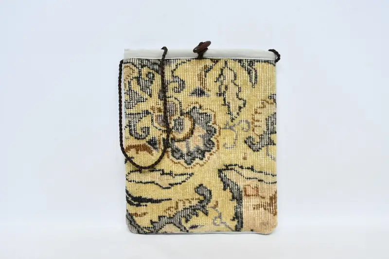 Bolso Kilim Steampunk con motivo vintage, bolso de lana crossbody