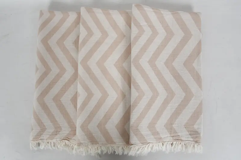 70x40 Cotton Zigzag Design Towel, Bridesmaid Favors, Monogrammed Beach Towel, Personalized Beach Towel, Custom Bath Towel, Bachelorette Party Gift - 3