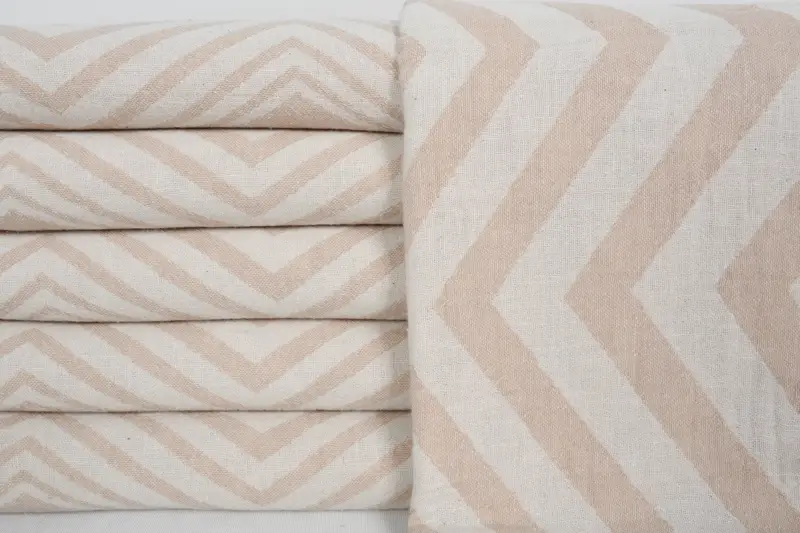 70x40 Cotton Zigzag Design Towel, Bridesmaid Favors, Monogrammed Beach Towel, Personalized Beach Towel, Custom Bath Towel, Bachelorette Party Gift - 1