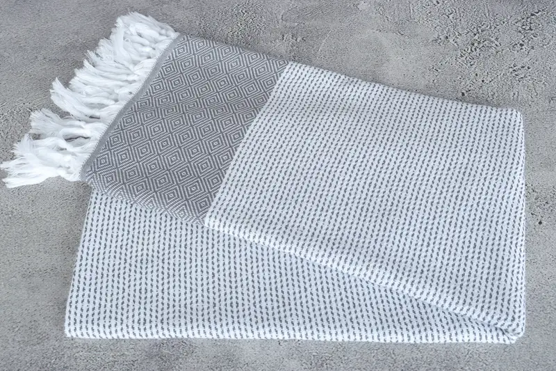 Welcome Wedding Gift, Bachelorette Party Decorations, Large Turkish Towel, 70x40 Cotton Diamond Towel, Best Friend Wedding Gift, Turkish Towel USA - 6
