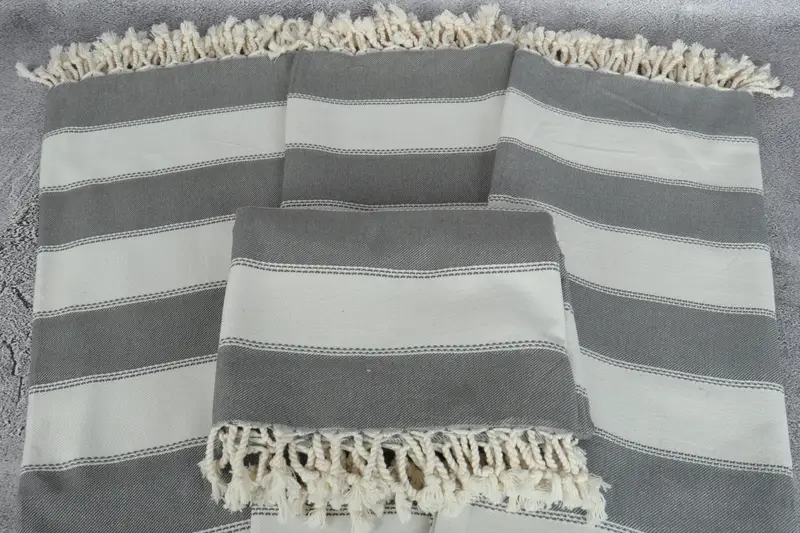 Bachelorette Party Gift, Bathroom Towel, Girls Weekend Getaways Gifts, 68x36 Cotton Striped Towel, Bachelorette Party Favors, Bridal Shower Gift - 4