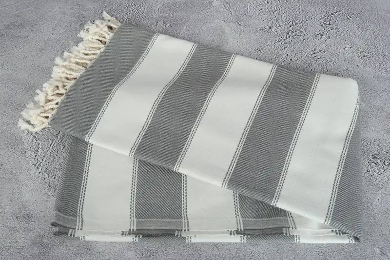 Bachelorette Party Gift, Bathroom Towel, Girls Weekend Getaways Gifts, 68x36 Cotton Striped Towel, Bachelorette Party Favors, Bridal Shower Gift - 6