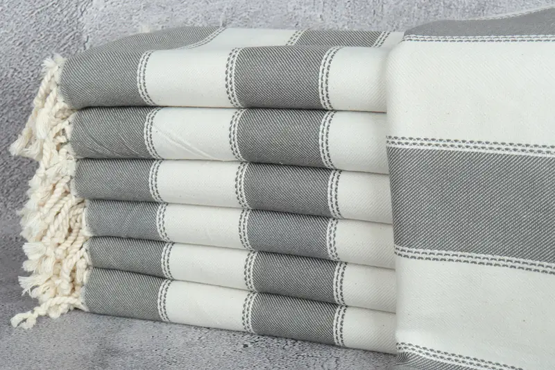 Bachelorette Party Gift, Bathroom Towel, Girls Weekend Getaways Gifts, 68x36 Cotton Striped Towel, Bachelorette Party Favors, Bridal Shower Gift - 1