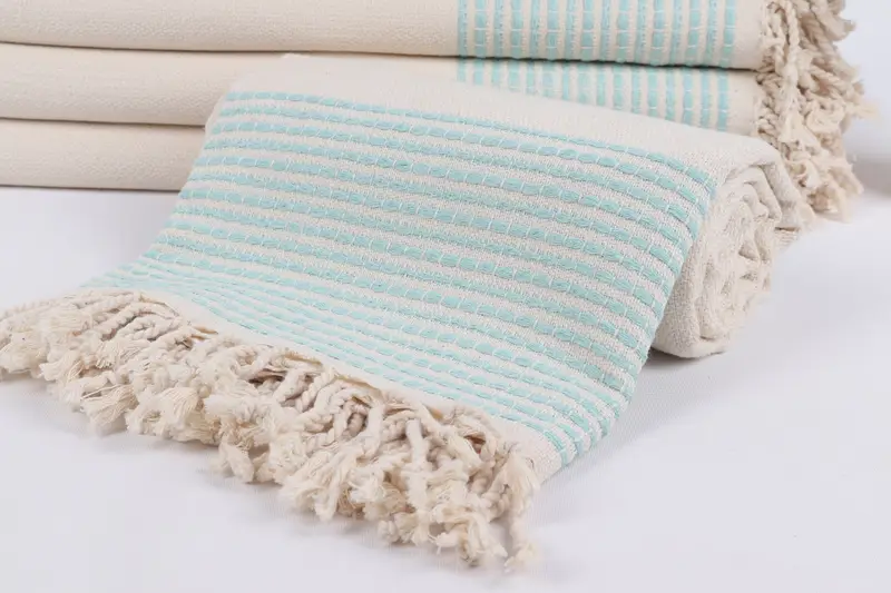 Birthday Gift, 70x36 Cotton Striped Towel, Luxury towel, Peshtemal Towel USA, Unique Wedding Gift, Gifts For Him, Organic Towel, Summer Gift - 4