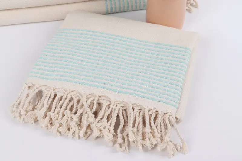 Birthday Gift, 70x36 Cotton Striped Towel, Luxury towel, Peshtemal Towel USA, Unique Wedding Gift, Gifts For Him, Organic Towel, Summer Gift - 5