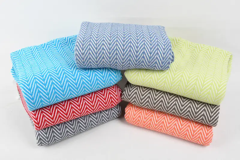 Valentines Day Gift For Her, Wedding Gift Ideas, Best Beach Towel, Personalized Wedding Gift, 68x40 Cotton Zig zag Towel, Monogram Turkish Towel - 5