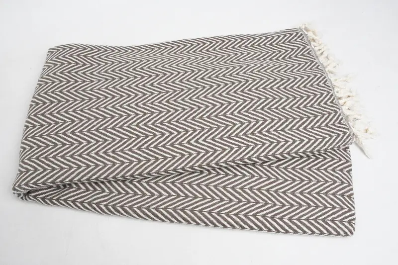 Valentines Day Gift For Her, Wedding Gift Ideas, Best Beach Towel, Personalized Wedding Gift, 68x40 Cotton Zig zag Towel, Monogram Turkish Towel - 2