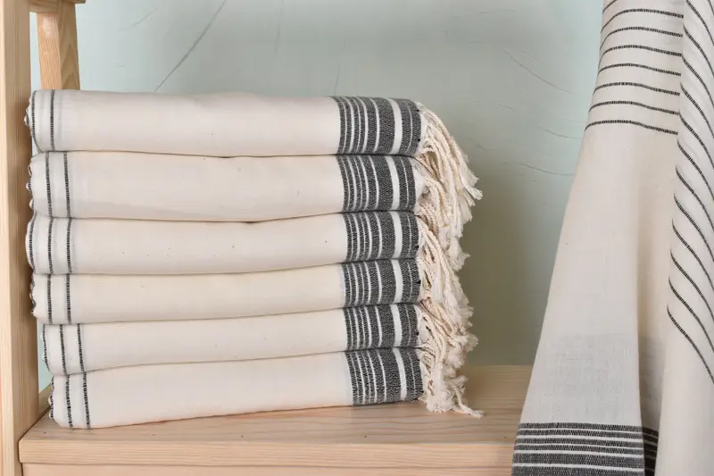 68x36 Cotton Striped Towel, Bachelorette Party Gifts Bridesmaids, Bridesmaid Gifts Personalized, Peshtemal Towel, Bachelorette Party Favors - 1