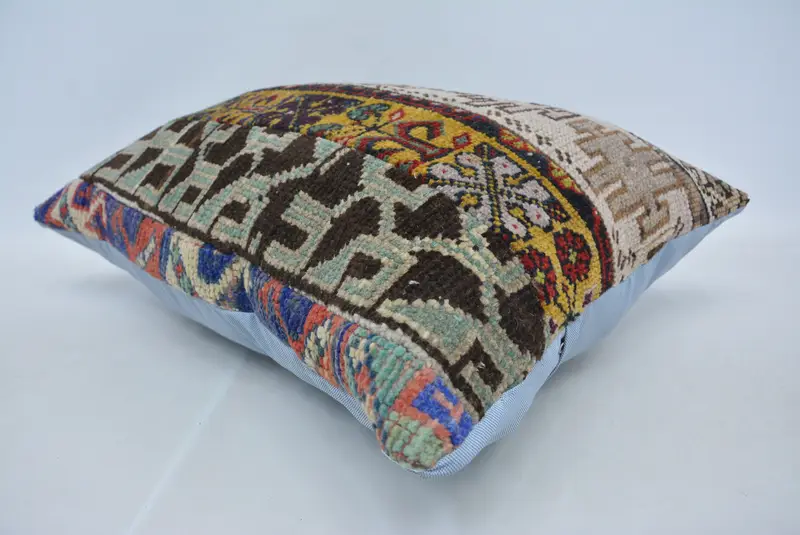 Geometric Embroidered Pillow, 20x28 Inches Size Throw Pillow - 6